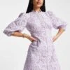 Forever New Petite Lace Empire Waist Mini Dress In Lilac For Women -Layered Dress 202037190 1 lilac