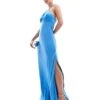 Forever New Petite Halterneck Contrast Maxi Dress In Baby Blue For Women