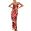 Forever New Cami Midaxi Dress In Red Floral For Women Pink Dusk Ombre