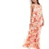 Forever New One Shoulder Ruffle Maxi Dress In Poppy Print For Women Red Poppy Print -Layered Dress 206458193 1 redpoppyprint