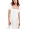 Forever New Panelled Ruffle Mini Dress In Ivory For Women