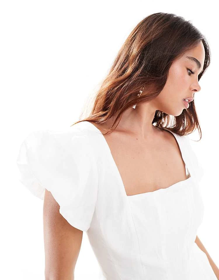 Forever New Panelled Ruffle Mini Dress In Ivory For Women 5 Forever New Panelled Ruffle Mini Dress In Ivory For Women - Image 3