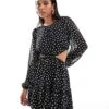 Forever New Cut-out Mini Dress In Black Polka Dot For Women