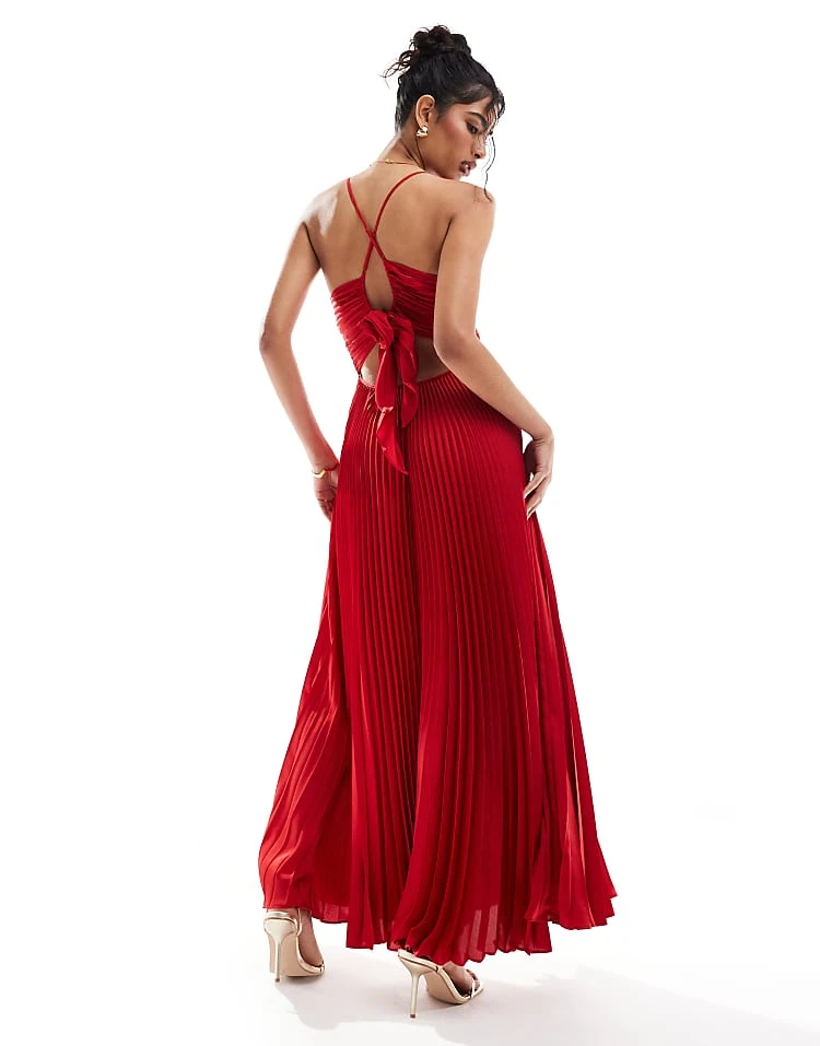 Forever New Pleated Maxi Dress In Red For Women 4 Forever New Pleated Maxi Dress In Red For Women - Image 2