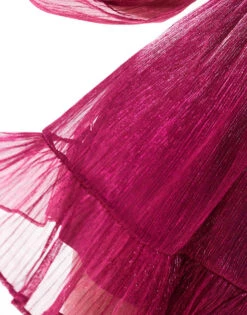 Forever New Petite Drop Shoulder Plisse Mini Dress In Pink For Women Fuchsia Pink -Layered Dress 206933024 4