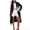 Forever New Petite Formal Wrap Coat In Black For Women -Layered Dress 207023185 1 black