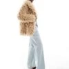 Forever New Faux Fur Coat In Beige For Women -Layered Dress 207051835 1 beige