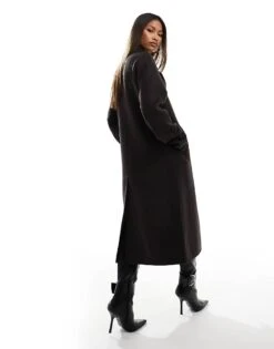 Forever New Formal Coat In Deep Brown For Women -Layered Dress 207051914 4
