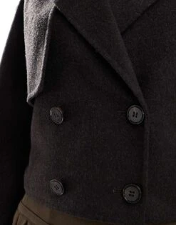 Forever New Formal Short Coat In Deep Brown For Women -Layered Dress 207051915 4