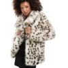 Forever New Faux Fur Coat In Animal For Women -Layered Dress 207051946 1 animal