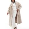 Forever New Petite Teddy Maxi Coat In Beige For Women -Layered Dress 207052795 1 beige