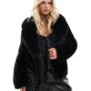 Forever New Petite Faux Fur Coat In Black For Women -Layered Dress 207052813 1 black