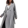 Forever New Petite Oversized Coat In Grey For Women