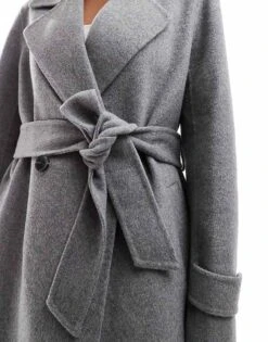 Forever New Petite Oversized Coat In Grey For Women -Layered Dress 207052832 3