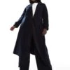 Forever New Curve Oversized Coat In Navy For Women -Layered Dress 207055289 1 navy