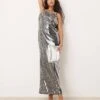 Forever New Embellished Backless Maxi Dress In Slate Grey For Women -Layered Dress 207241033 1 slategrey