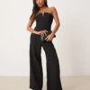 Forever New Petite Bandeau Corset Jumpsuit In Black For Women -Layered Dress 207438138 1 black