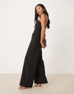Forever New Petite Bandeau Corset Jumpsuit In Black For Women -Layered Dress 207438138 4