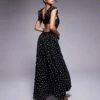 Forever New Rosette Maxi Dress In Polka Dot For Women -Layered Dress 207706943 1 polkadot