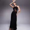 Forever New Lace Insert Maxi Dress In Black For Women -Layered Dress 207706973 1 black