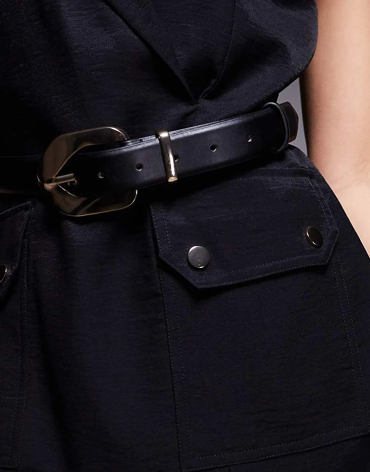 Forever New Belted Tailored Mini Dress In Black For Women 6 Forever New Belted Tailored Mini Dress In Black For Women - Image 4