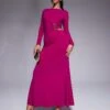 Forever New Cut Out Jersey Maxi In Magenta For Women -Layered Dress 207707090 1 magenta