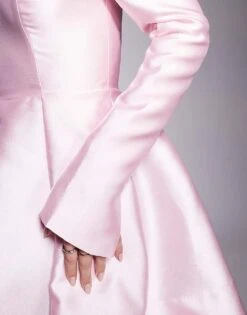 Forever New Petite Structured Mini Dress In Blush For Women Blush Pink -Layered Dress 207821765 3