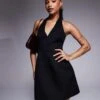 Forever New Petite Structured Tuxedo Dress In Black For Women -Layered Dress 207821775 1 black
