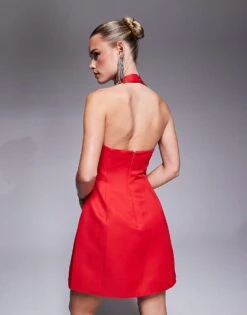 Forever New Petite Structured Mini Dress In Red For Women -Layered Dress 207821793 4