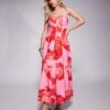 Forever New Petite Structured Maxi Dress With Pockets In Bright Pink Floral For Women Bright Pink Rose -Layered Dress 207821829 1 brightpinkrose