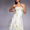 Forever New Stuctured Midaxi In Yellow And Green Floral For Women -Layered Dress 207822870 1 greenfloral