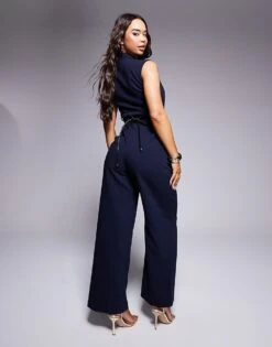 Forever New Jumpsuit In Navy For Women -Layered Dress 207822895 3