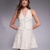 Forever New Tuxedo Mini Dress In Stone For Women