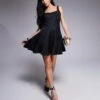 Forever New Structured Mini Dress In Black For Women -Layered Dress 207822983 1 black