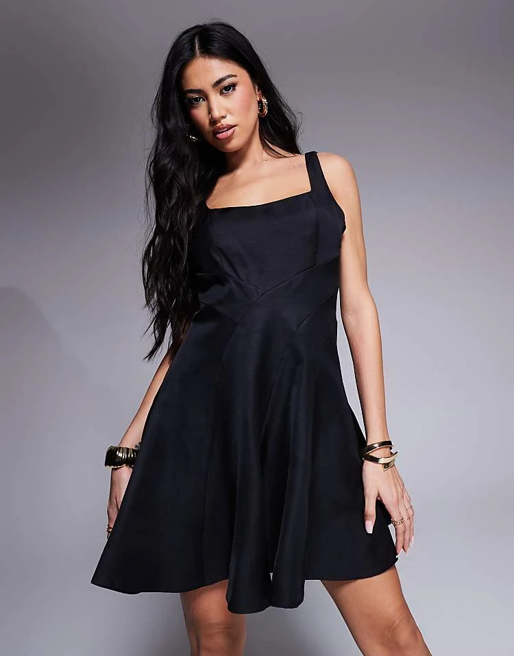 Forever New Structured Mini Dress In Black For Women 4 Forever New Structured Mini Dress In Black For Women - Image 2
