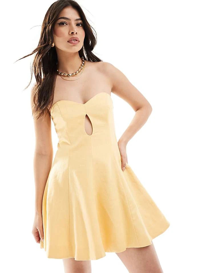 Layered Dress -Layered Dress 205869356 1 yellow